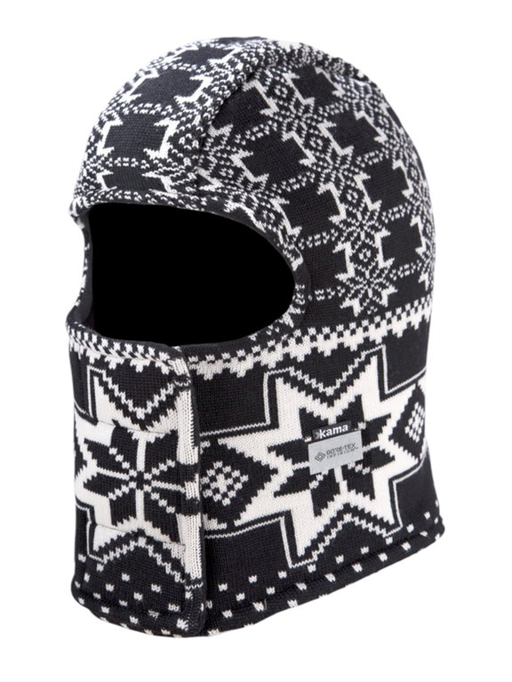 Kama Sturmhaube DW22 (winddicht, atmungsaktiv, sehr warm) - schwarz/weiss - 1 Stück
