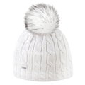 Kama Strickmütze (Bommel) A121 Merino - Damen weiss - 1 Stück