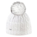 Kama Strickmütze (Bommel) A121 Merino - Damen weiss - 1 Stück