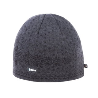 Kama Strickmütze (Beanie) A128 Merino - grau - 1 Stück
