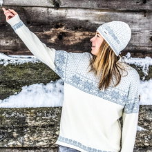 Kama knitted hat (beanie) A128 Merino - grey - 1 piece
