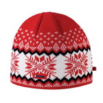 Kama Strickmütze (Beanie) A137 Merino - rot/weiss/schwarz - 1 Stück