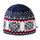Kama Strickmütze (Beanie) A137 Merino - blau/rot/weiss - 1 Stück
