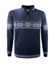 Kama Sweater Pullover 3053 Half Zip (warm, windproof) navy blue men's