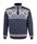 Kama Sweater Pullover 4082 Half Zip mit Nordischen Muster (Merinowolle) navyblau Herren