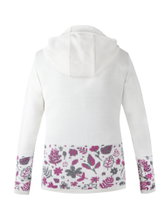 Kama Kapuzenpullover 5049 Full Zip (Merinowolle-Mischung, warm) weiss Damen