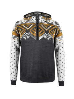 Kama Kapuzenpullover 5057 Kamakadze Half Zip (Merinowolle-Mischung) graphitgrau Damen