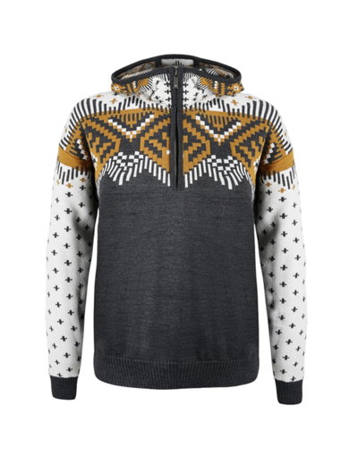 Kama Kapuzenpullover 5057 Kamakadze Half Zip (Merinowolle-Mischung) graphitgrau Damen