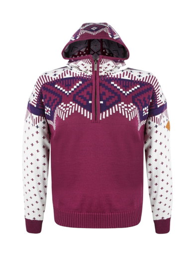 Kama Kapuzenpullover 5057 Kamakadze Half Zip (Merinowolle-Mischung) pink Damen