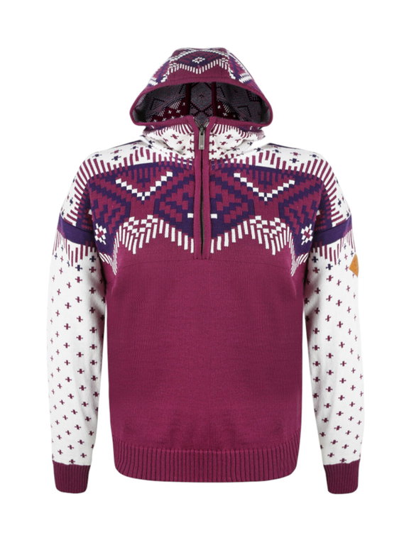 Kama Hooded Sweatshirt 5057 Kamakadze Half Zip (Merino Wool Blend) pink Ladies