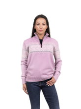 Kama Sweater Pullover 5058 Half Zip (Merinowolle) pink Damen