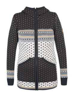 Kama Kapuzenpullover 5066 Full Zip (Merinowolle-Mischung) graphitgrau Damen