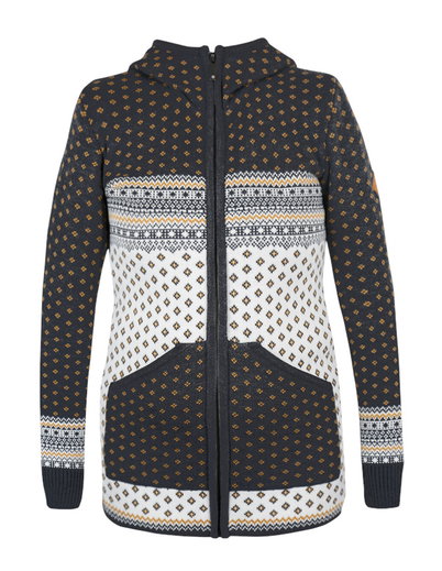 Kama Kapuzenpullover 5066 Full Zip (Merinowolle-Mischung) graphitgrau Damen