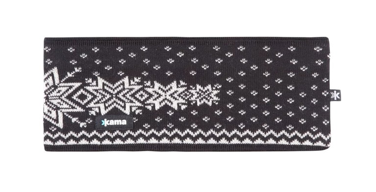 Kama Stirnband C41 (Merinowolle) - schwarz - 1 Stück