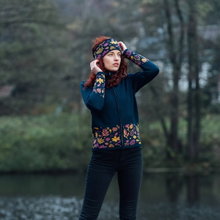 Kama Stirnband C51 (Merinowolle) - weiss/pink/grau - 1 Stück