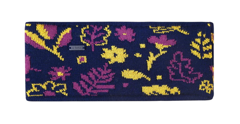 Kama Stirnband C51 (Merinowolle) - navyblau/pink/gelb - 1 Stück