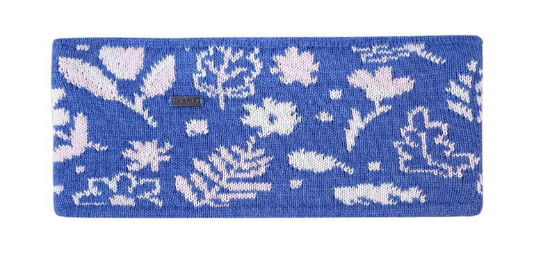 Kama Stirnband C51 (Merinowolle) - blau/weiss - 1 Stück