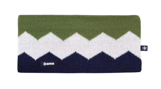 Kama Headband C79 (Merino Wool) - blue/white/green - 1 piece