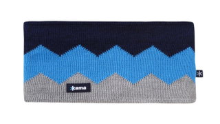Kama Stirnband C79 (Merinowolle) - grau/blau/navyblau - 1 Stück