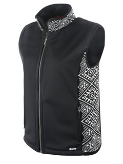 Kama Softshell-Wanderweste 3010 (Merinowolle-Mischung, winddicht, atmungsaktiv) schwarz Herren