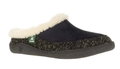 Kamik Slippers Nutmeg Micro-Suede and Flannel Black Women