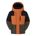Kamik Winter Jacket Gideon (windproof and waterproof, reflective) orange/black/brown boys