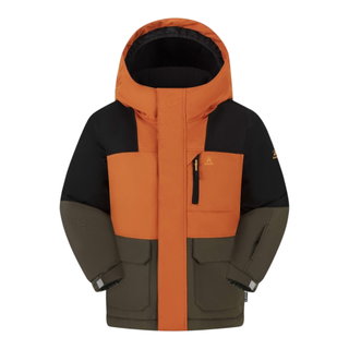 Kamik Winterjacke Gideon (wind- und wasserdicht, reflektierend) orange/schwarz/braun Jungen