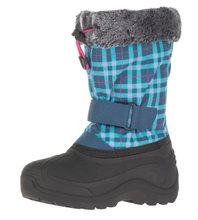 Kamik Winterschuhe Mini - nahtversiegeltes Nylon, Kunstfell-Schneekragen, wasserabweisend - navyblau Kinder