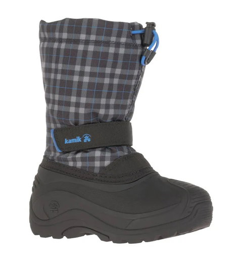 Kamik Winterstiefel Finley (nahtversiegeltes Nylon, wasserabweisend) schwarz/blau Kinder
