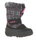 Kamik Winterschuhe Mini (nahtversiegeltes Nylon, Kunstfell-Schneekragen, wasserabweisend) schwarz/pink Kleinkinder