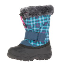 Kamik Winterschuhe Mini - nahtversiegeltes Nylon, Kunstfell-Schneekragen, wasserabweisend - navyblau Kleinkinder