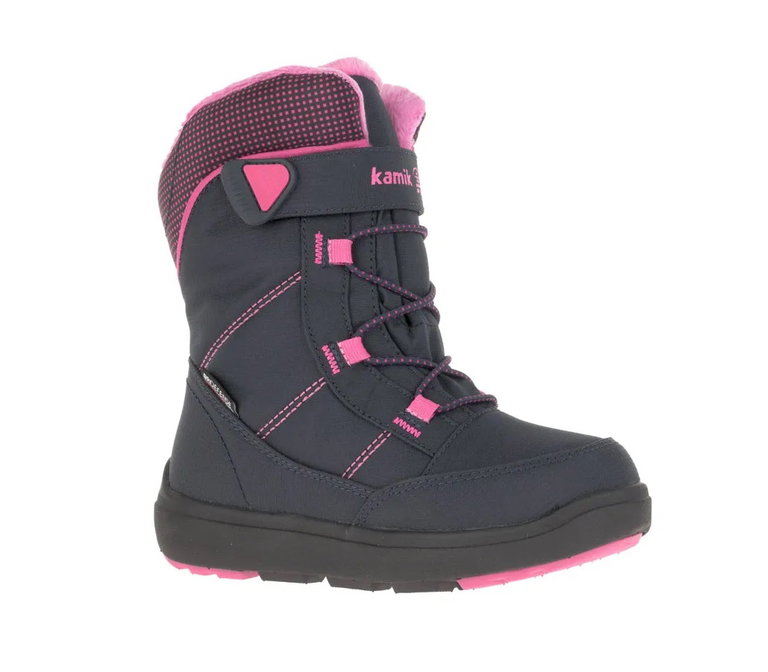 Kamik Winterschuhe Stance2 (wasserdicht, atmungsaktiv) navyblau/magenta Kinder
