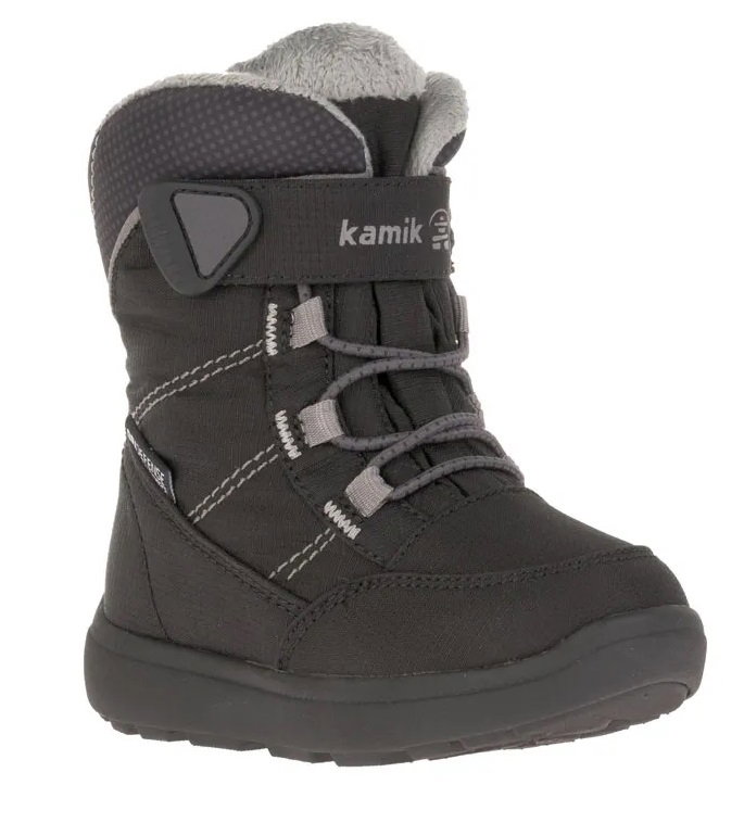 Kamik Winterschuhe Stance2 wasserdicht, atmungsaktiv schwarz/grau Kinder