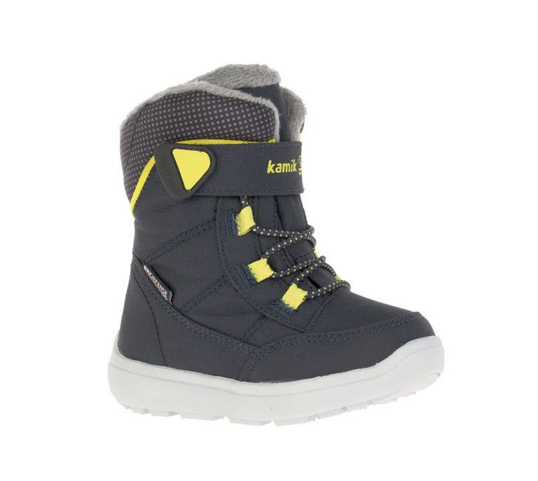 Kamik Winterschuhe Stance2 wasserdicht, atmungsaktiv navyblau/gelb Kleinkinder