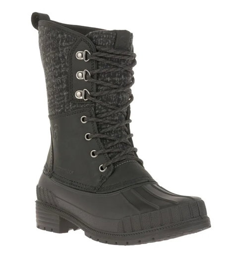 Kamik zimowe buty Sienna 2 (skóra, wodoodporne) czarne damskie