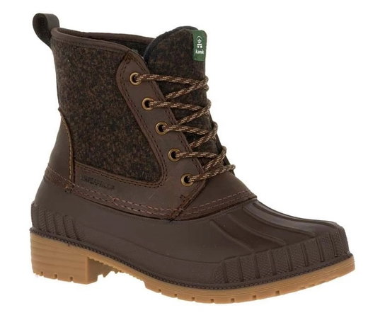 Kamik Winter Boots Sienna Mid Waterproof Dark Brown Women