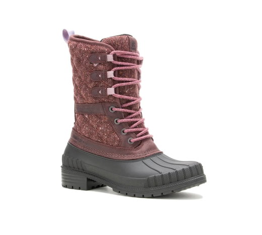 Kamik Winter Boots Sienna 3 (Leather, Waterproof, Made in Canada) Burgundy Women