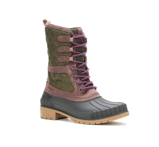 Kamik Winterstiefel Sienna 3 (Leder, wasserdicht, Made in Canada) olivegrün Damen