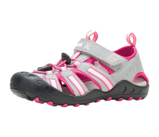 Kamik Sandale Crab (wasserdichtes Synthetikleder) grau/pink Kinder