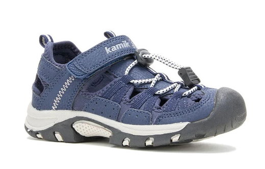 Kamik Sandale Wildcat (wasserabweisendes Synthetikleder, Klettverschluss) marineblau Kinder