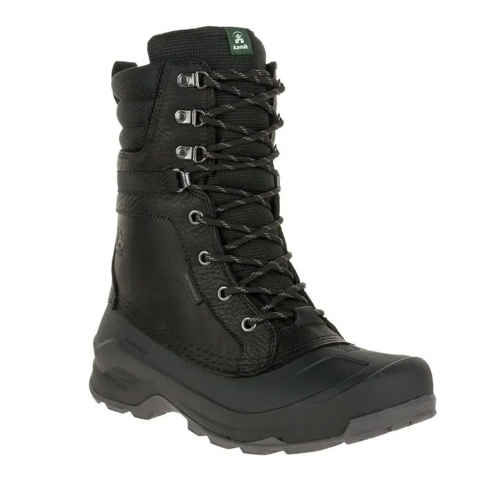 Kamik Winterschuhe Slate Wildleder wasserdicht schwarz Herren
