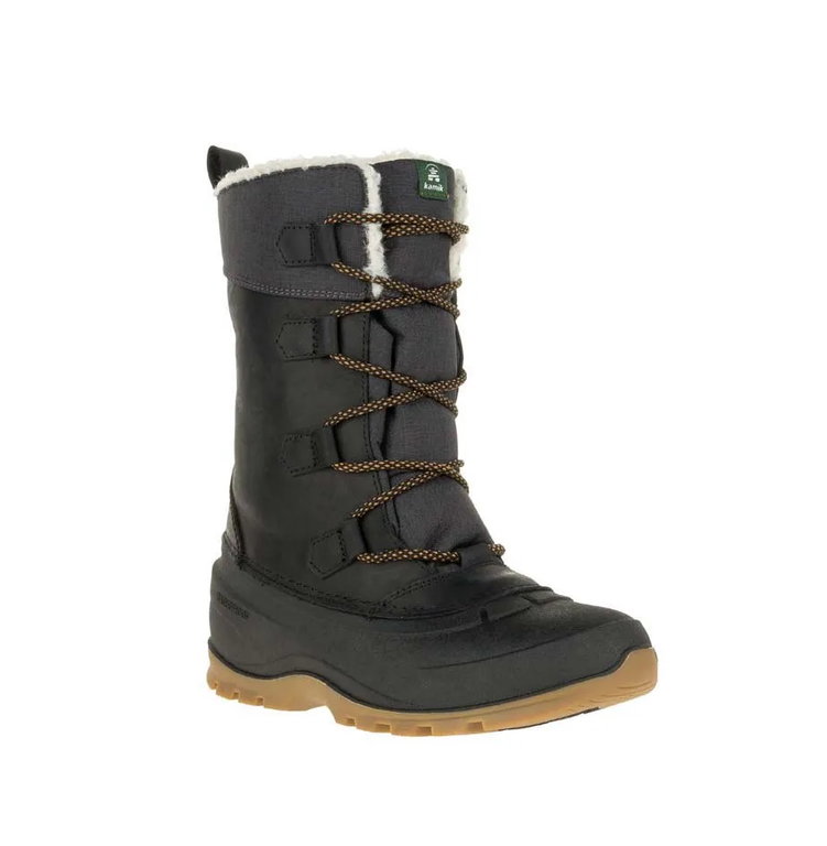 Kamik Winterstiefel Snowgem (Leder, Nylon, wasserdicht) schwarz Damen