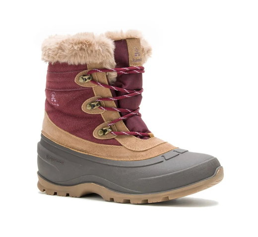 Kamik Winter Boots Snovalley 5 (Suede, Waterproof) Burgundy Women
