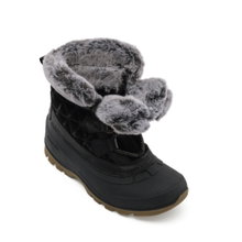 Kamik Winterstiefel Snovalley 7 (Vollnarbenleder/Wildleder, wasserdicht) 2026 schwarz Damen