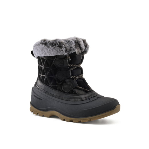 Kamik Winterstiefel Snovalley 7 (Vollnarbenleder/Wildleder, wasserdicht) 2026 schwarz Damen
