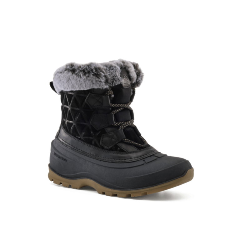 Kamik Winterstiefel Snovalley 7 (Vollnarbenleder/Wildleder, wasserdicht) 2026 schwarz Damen