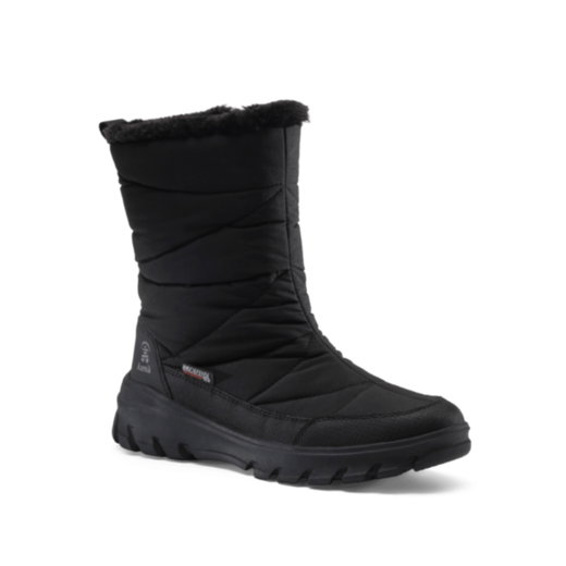 Kamik zimowe botki Snowdon Zip (nylon, wodoodporne) czarne damskie