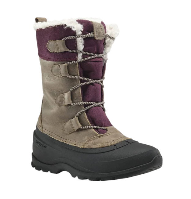Kamik Winterstiefel Snowgem (Leder, Nylon, wasserdicht) braun/violett Damen