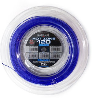 Karakal Squashsaite Hot Zone Braided 120 (Power+Kontrolle) 1.20mm blau 110m Rolle