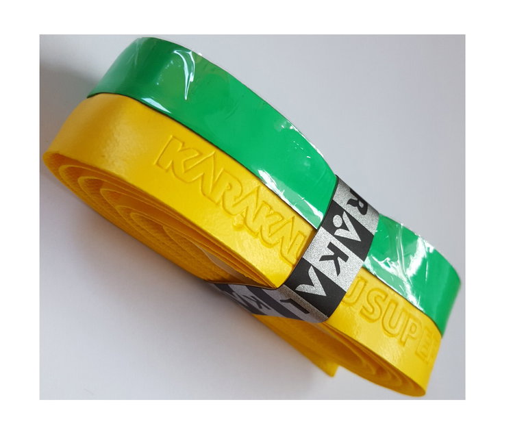 Karakal Basisband PU Super Grip DUO 1.8mm gelb/grün - 1 Stück